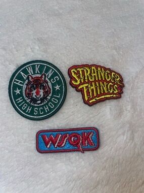 3 Stranger Things patches - Official TV Series Design